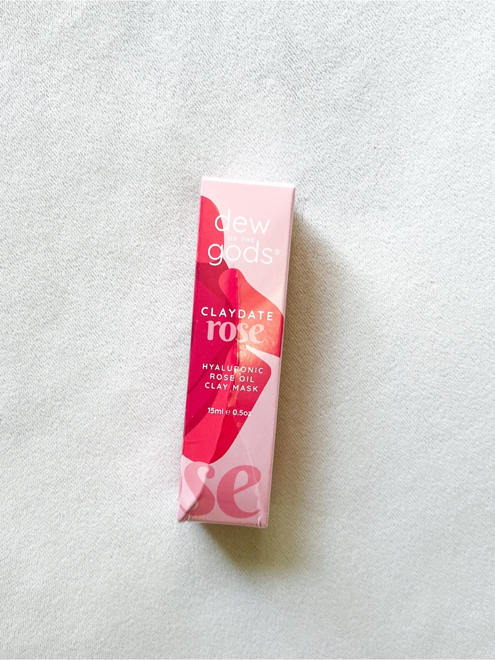 Dew of the Gods Claydate Rose Hyaluronic Rose Oil Clay Mask - Pink